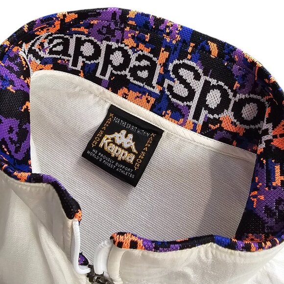 Vintage Kappa Windbreaker Jacket, Full Zip, 80's, Patterned, Streetwear - Picture 4 of 10